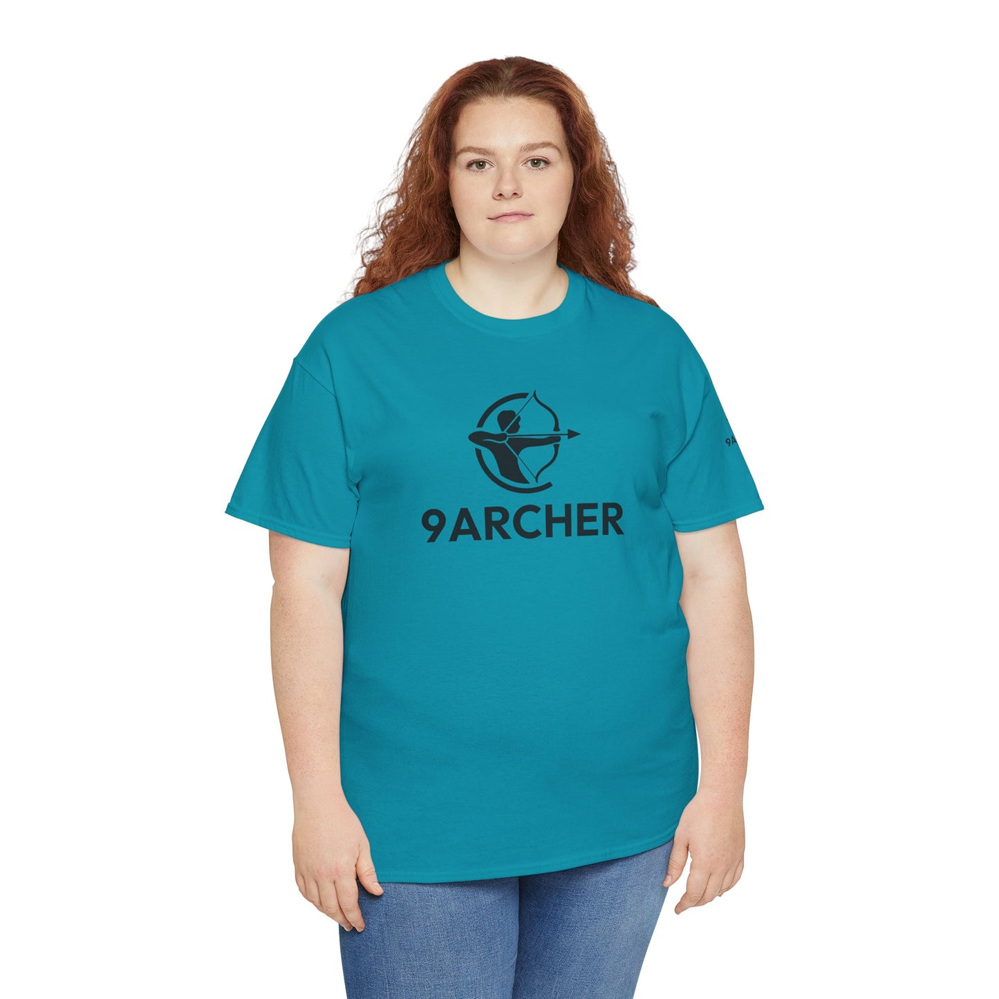 Unisex Heavy Cotton Tee - 9ARCHER Graphic Tee for Archery Enthusiasts
